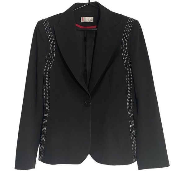 Andy Thê-Anh Canadian Designer Black Blazer Size 6 - Picture 1 of 10